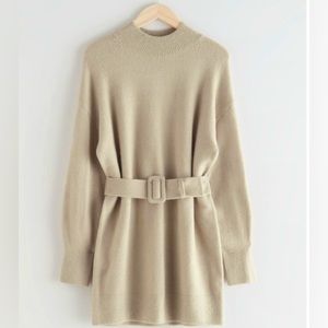 new w/tags & Other Stories belted sweater dress
